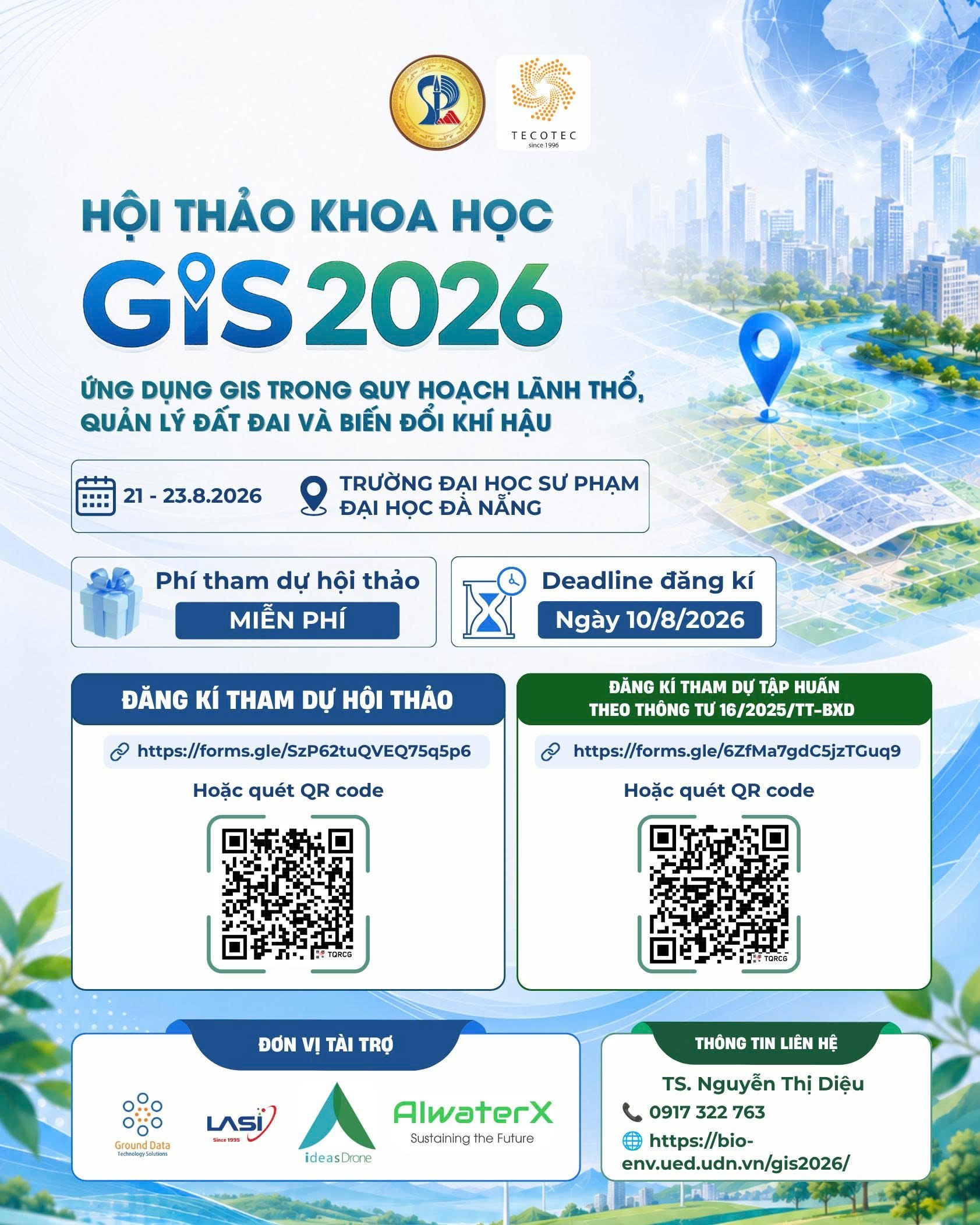 Đăng ký hội thảo GIS 2026